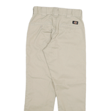 DICKIES Mens Slim Beige Cotton Blend Slim Straight Trousers W28 L27 Workwear