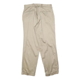 DOCKERS Mens Cotton Blend Beige Regular Straight Trousers W30 L30 Casual Smart