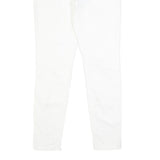 TOMMY HILFIGER Womens Slim White Denim Jeans W30 L29 Classic Zip Pocket