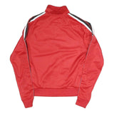 SUPPLY AND DEMAND Womens Red Polyester Blend Track Jacket UK 10 Stripe Detail