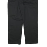 WRANGLER Mens Black Regular Fit Straight Leg Trousers W40 L30 Cotton Blend Zip