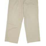 DICKIES Mens Cotton Blend Beige Regular Fit Straight Leg Trousers W32 L25