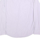 TOMMY HILFIGER Mens Blue & White Shirt M Button-Down Collar Cotton Blend Smart