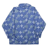 WEAR IT Mens Blue Print Zip Jacket M Nylon Casual Outdoor Patterned