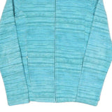 DECATHLON Womens Blue Polyester Blend Zip Jacket S Athletic Outdoor Casual