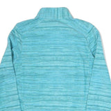 DECATHLON Womens Blue Polyester Blend Zip Jacket S Athletic Outdoor Casual