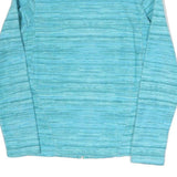 DECATHLON Womens Blue Polyester Blend Zip Jacket S Athletic Outdoor Casual