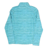 DECATHLON Womens Blue Polyester Blend Zip Jacket S Athletic Outdoor Casual