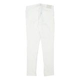 LEVI'S Womens White Slim Skinny Denim Jeans Cotton Blend Zip W26 L28