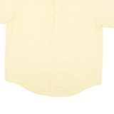 LEVI'S Mens Yellow Cotton Blend Shirt XL Button-Down Collar Casual Summer