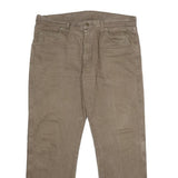 WRANGLER Mens Regular Fit Beige Cotton Denim Jeans W36 L30 Classic Style Zip