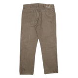 WRANGLER Mens Regular Fit Beige Cotton Denim Jeans W36 L30 Classic Style Zip