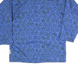 SCHOFFEL Mens Blue Outdoor Jacket S Polyester Blend Zip Printed Lightweight