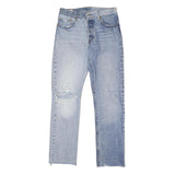 LEVI'S 501 BIG E Womens Jeans Blue Classic Straight Denim Stone Wash W29 L30