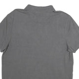 CALVIN KLEIN Mens Grey Short Sleeve Plain Polo Shirt XL Cotton Casual