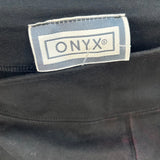 Onyx Midi Pencil Skirt - 24W UK 4 Black Cotton Blend