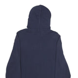 LEE Mens Navy Pullover Hoodie M Cotton Blend Soft Comfortable