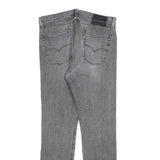 LEVI'S 510 BIG E Mens Jeans Grey Slim Skinny Denim Raw W33 L32 Zip Cotton Blend