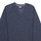 CHAMPION Mens Blue Cotton Blend Crew Neck L Sweatshirt Casual Pullover