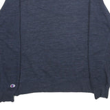 CHAMPION Mens Blue Cotton Blend Crew Neck L Sweatshirt Casual Pullover