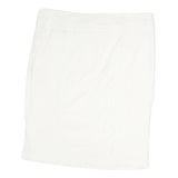 ARMANI JEANS Womens White Mini Cotton Plain Skirt M Classic Casual Summer