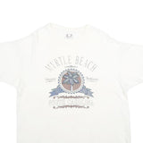 ANVIL Mens White Myrtle Beach South Carolina Graphic T-Shirt XL Short Sleeve