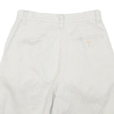 EDDIE BAUER Mens Shorts White Casual Cotton Blend M W26 Lightweight Summer