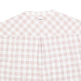 BARBOUR Womens Cream & Pink Checked Basic Top Sleeveless Round Neck UK 8 Cotton