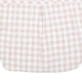 BARBOUR Womens Cream & Pink Checked Basic Top Sleeveless Round Neck UK 8 Cotton