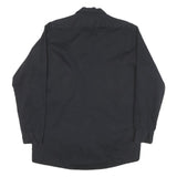 DICKIES Mens Black Worker Shirt M Cotton Blend Button-Down Long Sleeve Relaxed