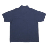 LACOSTE Mens Blue Short Sleeve Plain Polo Shirt XL Cotton Classic Fit Casual