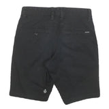VOLCOM Mens Black Casual Shorts M W26 Cotton Blend Classic Fit Stylish