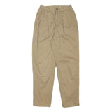 LIZ CLAIBORNE Womens Cotton Blend Beige Relaxed Trousers W23 L27 Casual