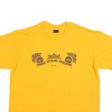 PLATINUM PLUS Mens Yellow Minnareg Veterans Association Graphic T-Shirt XL Crew