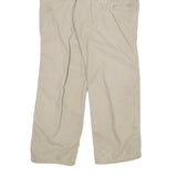 CARHARTT Mens Relaxed Beige Cotton Blend Zip Trousers W30 L30 Workwear Casual