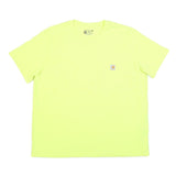 CARHARTT Womens Yellow Pocket T-Shirt 2XL Short Sleeve Crew Neck Cotton Casual