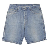 WRANGLER Mens Shorts Blue Denim XL W38 Casual Cotton Blend Relaxed Fit