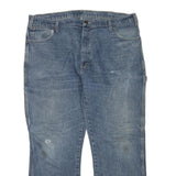 DICKIES Mens Jeans Blue Regular Straight Denim Medium W40 L32 Workwear