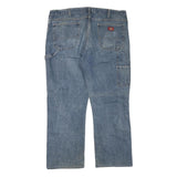 DICKIES Mens Jeans Blue Regular Straight Denim Medium W40 L32 Workwear