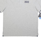 NAUTICA Mens Grey Polo Shirt Short Sleeve Cotton Blend L Classic ICC Logo
