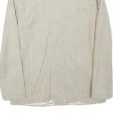 INFO Womens Beige Wool Blend Button Jacket XXS Woven Classic Tailored