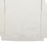 ADIDAS Womens Cream Sweatshirt Crew Neck UK 12 Cotton Blend Pullover