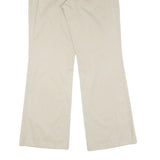 HUGO BOSS Womens Cotton Blend Beige Regular Straight Trousers W32 L32 Classic