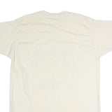 Mens White Cotton Funny Bunny Graphic T-Shirt XL Short Sleeve Crew Neck