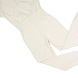 ALLSAINTS Womens Cream Dungarees Slim Cotton Blend UK 6 Zipped Casual