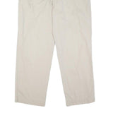 CHAPS Mens Cotton Blend Beige Regular Fit Straight Leg Trousers W32 L32 Casual