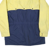 ENTRANT Mens Yellow & Blue Colourblock Zip Jacket L Polyester Blend Outdoor
