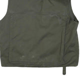 ARMY TEX Mens Green Cotton Blend Utility Jacket L Vest Zip Pockets Outdoor