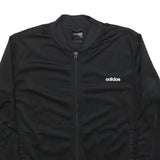 ADIDAS Womens Black Jacket XL Polyester Blend Plain Zip Track Style