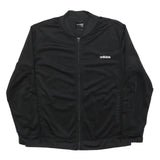 ADIDAS Womens Black Jacket XL Polyester Blend Plain Zip Track Style